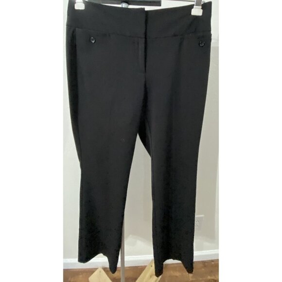 Maurices Dress Pants Women 9/10 Black 34X31.5”Stretch Polyester Blend Career - Picture 1 of 9